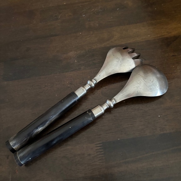 Pottery Barn Horn Salad Servers - Picture 2 of 2